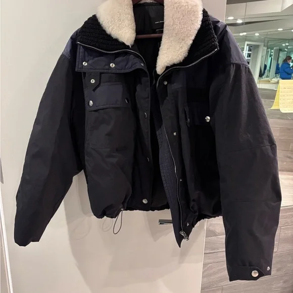 Isabel Marant Black and Navy Ski Jacket